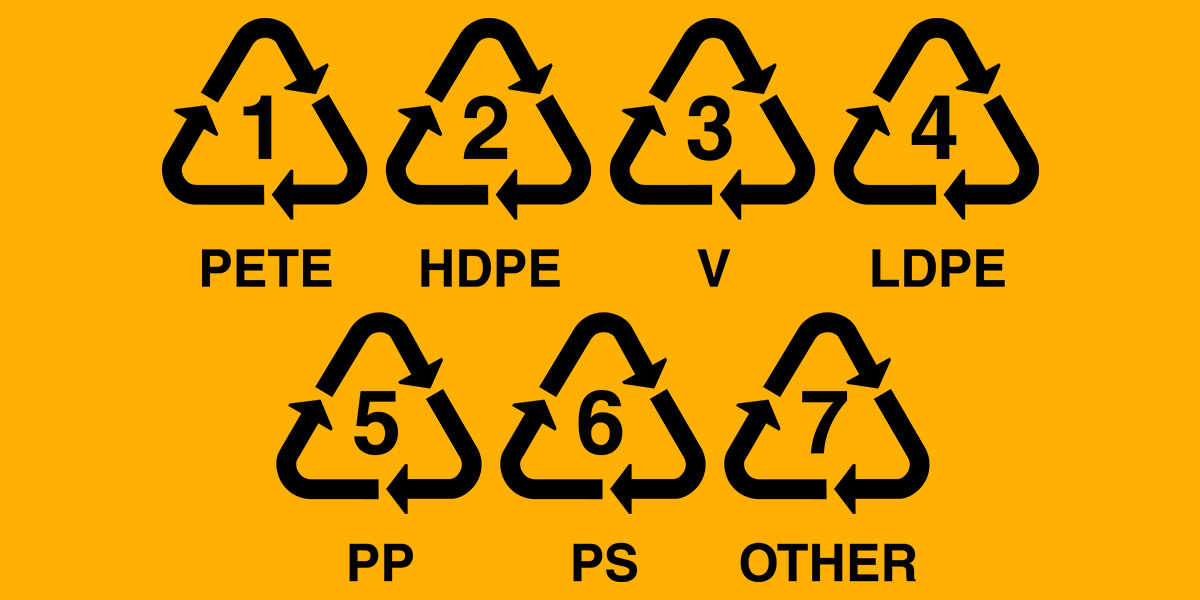 Códigos de tipos de plásticos
